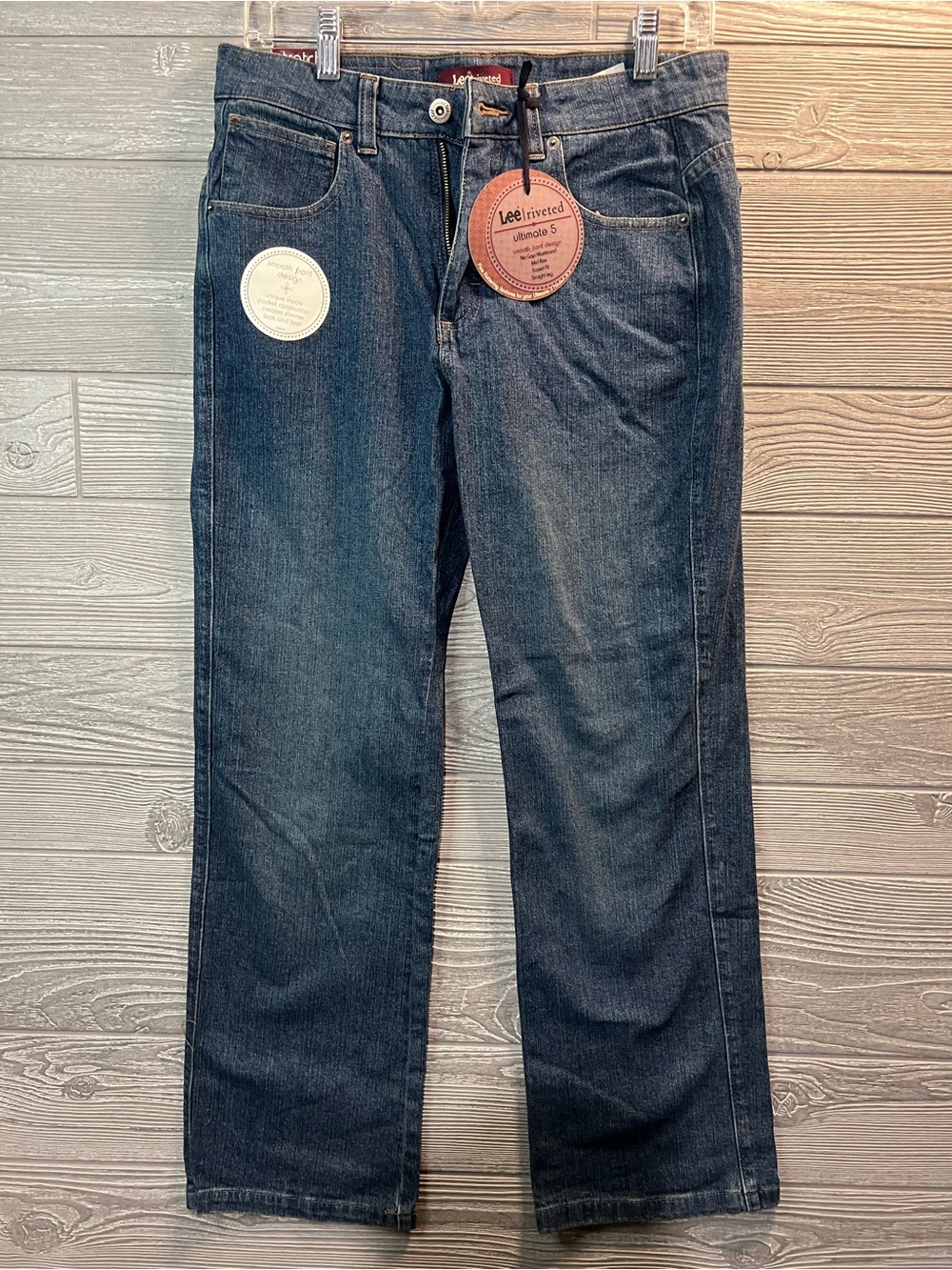 Lee womens 10p Dark Blue Straight-Leg Jeans